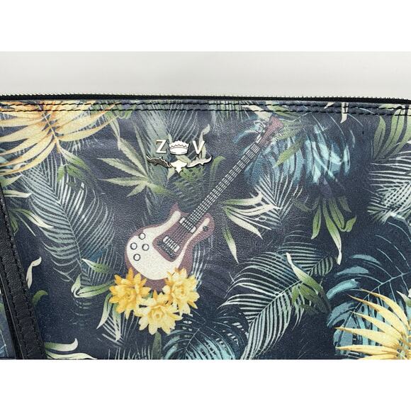ZADIG & VOLTAIRE Jungle Leather Clutch Handbag ~Bag ~Excellent ~Guitar - Picture 2 of 16